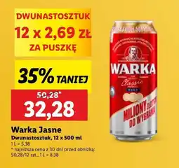 Lidl Piwo Warka oferta