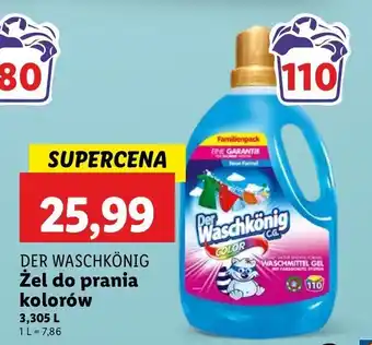 Lidl Żel do prania color Der Waschkonig oferta