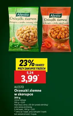 Lidl Orzeszki ziemne w cieście zielona cebulka Alesto oferta