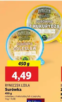 Lidl Surówka z kukurydzą Ryneczek Lidla oferta