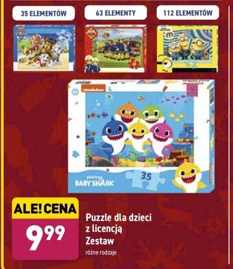 ALDI Puzzle dla dzieci z licencją oferta