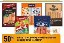 E.Leclerc Parówki classic Morliny Berlinki oferta