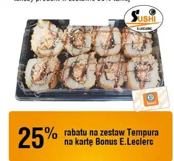 E.Leclerc Sushi salmon tempura E.leclerc oferta