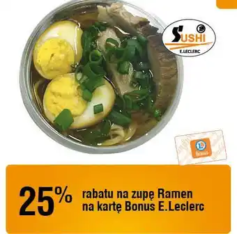 E.Leclerc Zupa ramen Sushi E.leclerc oferta