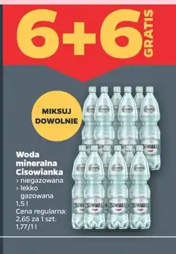 Netto Woda lekko gazowana Cisowianka oferta