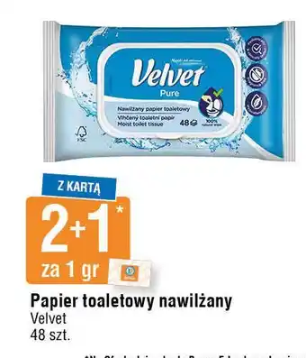 E.Leclerc Papier toaletowy nawilżany pure Velvet oferta