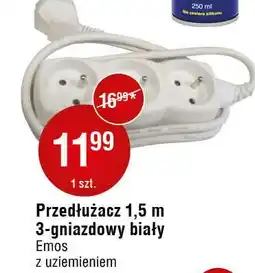 E.Leclerc Przedłużacz z uziemieniem 3 gniazda 1.5 m Emos oferta