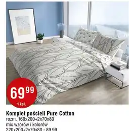 E.Leclerc Komplet pościeli pure cotton 220 x 200 cm + 2 70 80 oferta