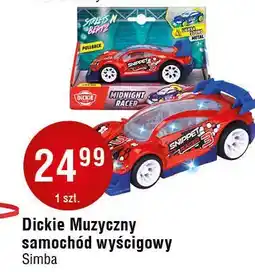 E.Leclerc Samochód muzyczny wyścigowy Dickie Toys oferta