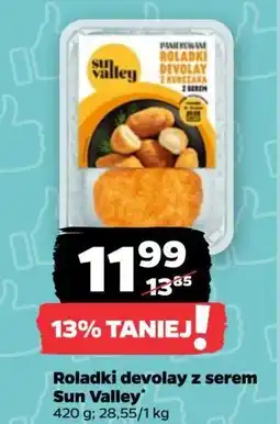 Netto Panierowane roladki devolay z kurczaka serem Sun Valley oferta