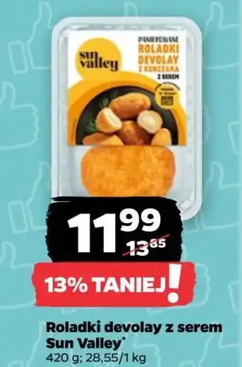 Netto Panierowane roladki devolay z kurczaka serem Sun Valley oferta