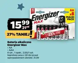 Netto Baterie alkaliczne aa Energizer Max oferta