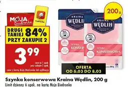 Biedronka Szynka konserwowa Kraina Wędlin oferta