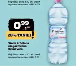 Netto Woda niegazowana Primavera oferta