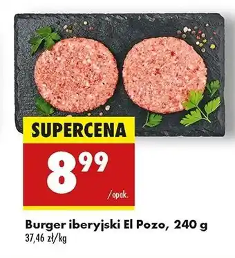 Biedronka Burger iberyjski Elpozo oferta