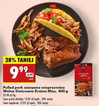 Biedronka Pulled pork wolno gotowane Kraina Mięs oferta