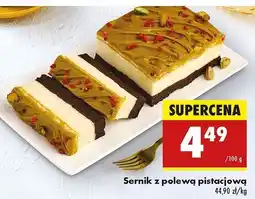 Biedronka Sernik z polewą pistacjową oferta