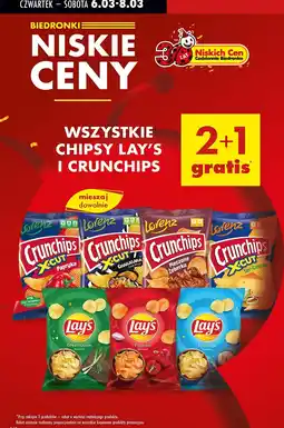 Biedronka Chipsy papryka Lay's oferta