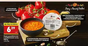 Biedronka Zupa pomidorowa z makaronem orzo Biedronka oferta