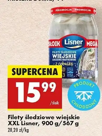 Biedronka Filety śledziowe wiejskie w oleju z cebulką Lisner oferta