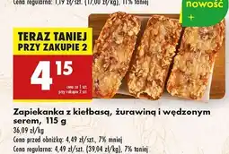 Biedronka Zapiekanka z kiełbasą żurawiną i wędzonym serem oferta