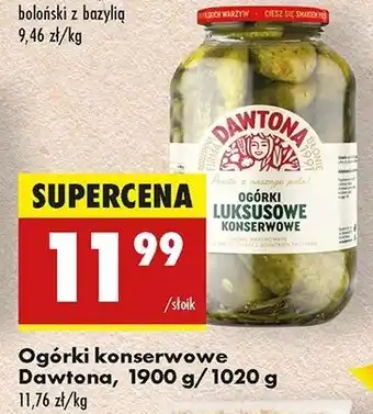 Biedronka Ogórki luksusowe Dawtona oferta