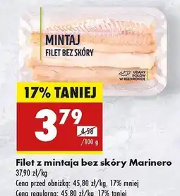 Biedronka Mintaj filet bez skóry Marinero oferta