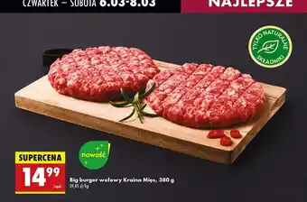 Biedronka Big burger wołowy Kraina Mięs oferta