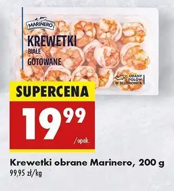 Biedronka Krewetki całe gotowane Marinero oferta