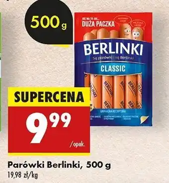 Biedronka Parówki classic Morliny Berlinki oferta