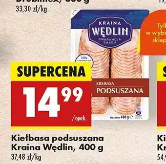 Biedronka Kiełbasa podsuszana Kraina Wędlin oferta