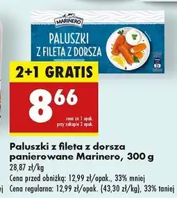 Biedronka Paluszki z fileta dorsza panierowane Marinero oferta