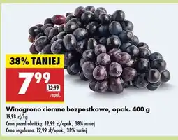 Biedronka Winogrona ciemne bezpestkowe oferta