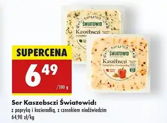 Biedronka Ser kaszebsczi z czosnkiem Światowid oferta