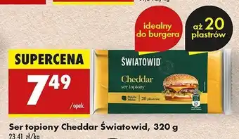 Biedronka Ser topiony cheddar Światowid oferta