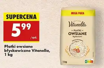 Biedronka Płatki owsiane błyskawiczne Vitanella oferta