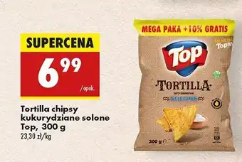 Biedronka Chipsy tortilla solone Top Chips oferta