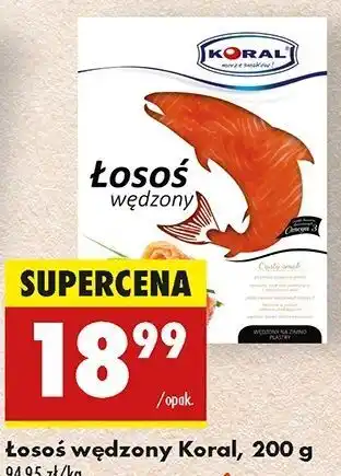 Biedronka Łosoś norweski wędzony Koral (Graal) oferta