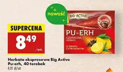 Biedronka Herbata cytrynowa Big-Active Pu-Erh oferta