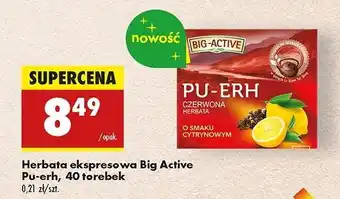 Biedronka Herbata cytrynowa Big-Active Pu-Erh oferta