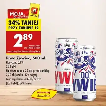 Biedronka Piwo Żywiec Bezalkoholowe oferta