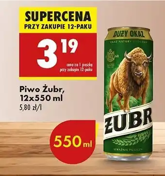 Biedronka Piwo Żubr 1768 oferta