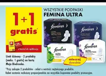 Biedronka Podpaski fresh Femina Ultra oferta