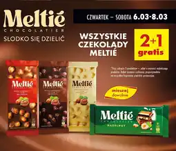 Biedronka Czekolada gorzka z orzechami laskowymi Meltie oferta