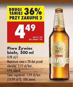 Biedronka Piwo Żywiec Białe oferta