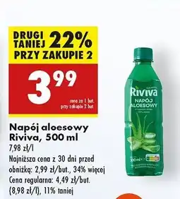 Biedronka Napój aloesowy Riviva oferta