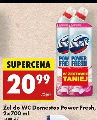 Biedronka Żel do wc floral Domestos Power Fresh (Wcześniej Total Hygiene) oferta