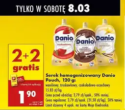 Biedronka Serek czekoladowo-orzechowy saszetka Danone Danio oferta