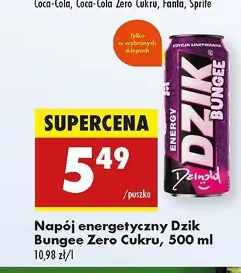 Biedronka Napój energetyczny bungee Wk Dzik oferta