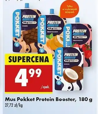 Biedronka Mus proteinowy brzoskwiniowy Pokket oferta